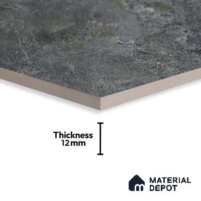 Stone Look Parking Tile TL 08428  1.6 ft x 1.6 ft Vitrified Matte Finish - 12 mm | Pattern Alignment May Vary | 2-3 mm Spacer is Mandatory