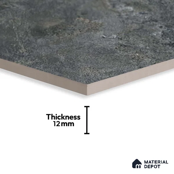 Stone Look Parking Tile TL 08428 1.6 ft x 1.6 ft Vitrified Matte Finish - 12 mm | Pattern Alignment May Vary | 2-3 mm Spacer is Mandatory