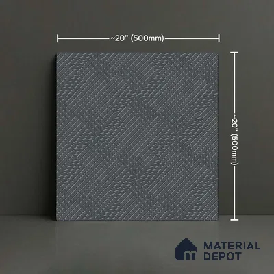 Patterned Look Parking Tile TL 08430  1.6 ft x 1.6 ft Vitrified Matte Finish - 12 mm | Pattern Alignment May Vary | 2-3 mm Spacer is Mandatory