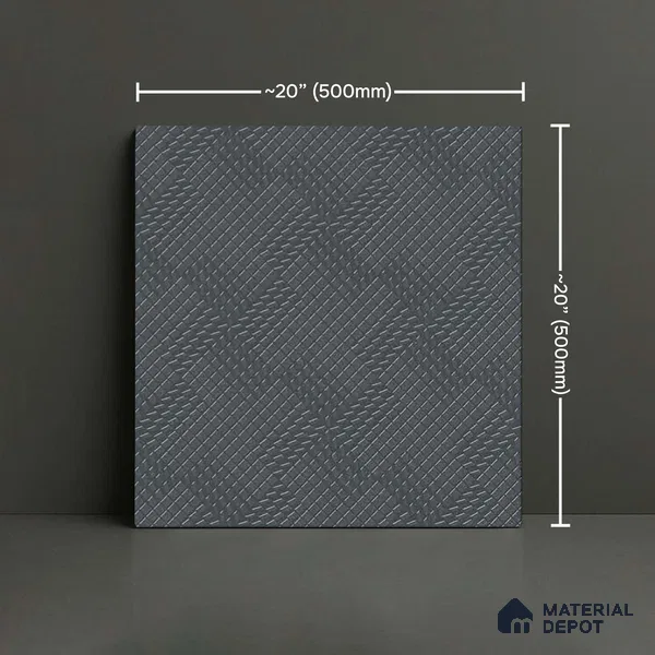 Patterned Look Parking Tile TL 08430 1.6 ft x 1.6 ft Vitrified Matte Finish - 12 mm | Pattern Alignment May Vary | 2-3 mm Spacer is Mandatory