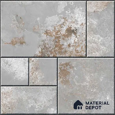 Stone Look Parking Tile TL 08422  1.6 ft x 1.6 ft Vitrified Matte Finish - 12 mm | Pattern Alignment May Vary | 2-3 mm Spacer is Mandatory