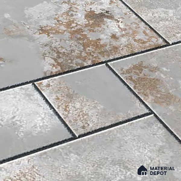 Stone Look Parking Tile TL 08422  1.6 ft x 1.6 ft Vitrified Matte Finish - 12 mm | Pattern Alignment May Vary | 2-3 mm Spacer is Mandatory