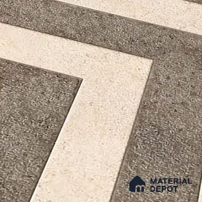 Patterned Look Parking Tile TL 08424  1.6 ft x 1.6 ft Vitrified Matte Finish - 12 mm | Pattern Alignment May Vary | 2-3 mm Spacer is Mandatory
