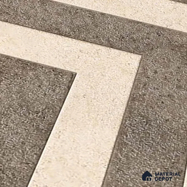 Patterned Look Parking Tile TL 08424  1.6 ft x 1.6 ft Vitrified Matte Finish - 12 mm | Pattern Alignment May Vary | 2-3 mm Spacer is Mandatory