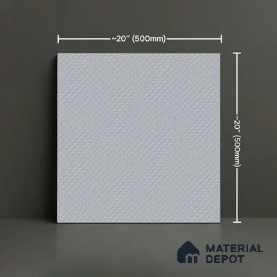 Patterned Look Parking Tile TL 08431  1.6 ft x 1.6 ft Vitrified Matte Finish - 12 mm | Pattern Alignment May Vary | 2-3 mm Spacer is Mandatory