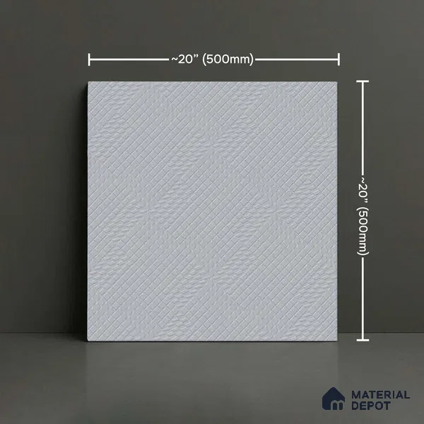 Patterned Look Parking Tile TL 08431  1.6 ft x 1.6 ft Vitrified Matte Finish - 12 mm | Pattern Alignment May Vary | 2-3 mm Spacer is Mandatory