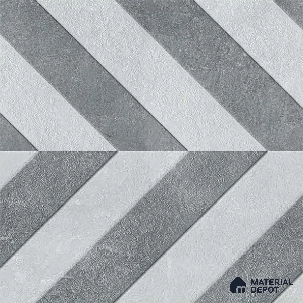 Patterned Look Parking Tile TL 08426  1.6 ft x 1.6 ft Vitrified Matte Finish - 12 mm | Pattern Alignment May Vary | 2-3 mm Spacer is Mandatory