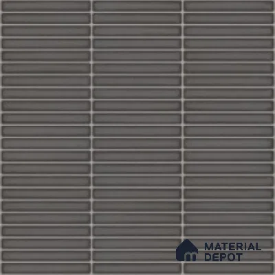 Faux Subway Look Wall Tile TL 08135 C Brich Coal 1 ft x 1 ft Ceramic Glossy Finish - 10 mm | Please Expect a Slight Variation of Pattern