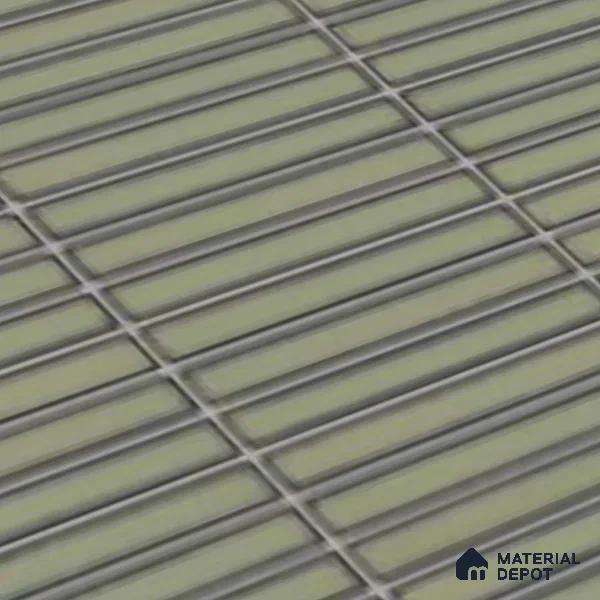 Faux Subway Look Wall Tile TL 08135 F Brich Olive 1 ft x 1 ft Ceramic Glossy Finish - 10 mm | Please Expect a Slight Variation of Pattern