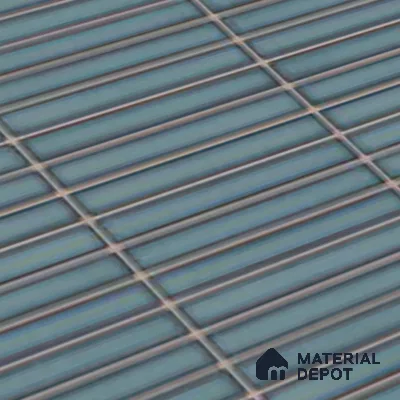 Faux Subway Look Wall Tile TL 08135 G Brich Teal 1 ft x 1 ft Ceramic Glossy Finish - 10 mm | Please Expect a Slight Variation of Pattern