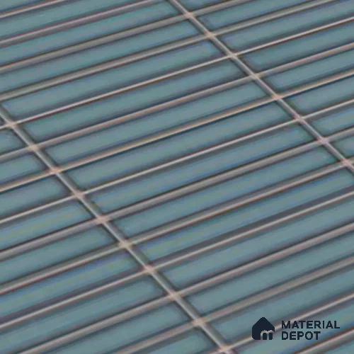 Faux Subway Look Wall Tile TL 08135 G Brich Teal 1 ft x 1 ft Ceramic Glossy Finish - 10 mm | Please Expect a Slight Variation of Pattern