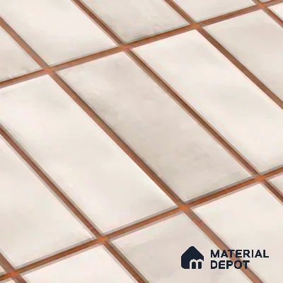 Faux Subway Look Wall Tile TL 08136 B Florim Bone 1 ft x 1 ft Ceramic Glossy Finish - 10 mm | Please Expect a Slight Variation of Pattern