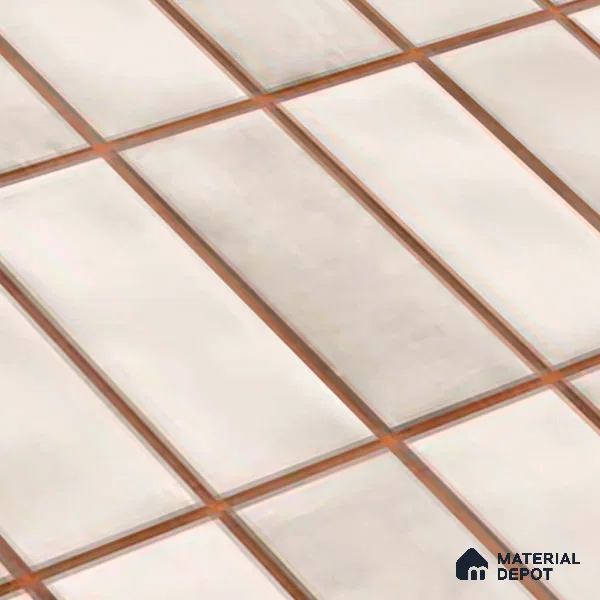 Faux Subway Look Wall Tile TL 08136 B Florim Bone 1 ft x 1 ft Ceramic Glossy Finish - 10 mm | Please Expect a Slight Variation of Pattern