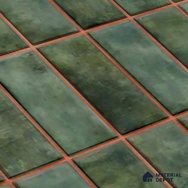 Faux Subway Look Wall Tile TL 08136 D Florim Emerald 1 ft x 1 ft Ceramic Glossy Finish - 10 mm | Please Expect a Slight Variation of Pattern