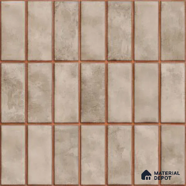 Faux Subway Look Wall Tile TL 08136 F Florim Peanut 1 ft x 1 ft Ceramic Glossy Finish - 10 mm | Please Expect a Slight Variation of Pattern