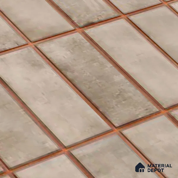 Faux Subway Look Wall Tile TL 08136 F Florim Peanut 1 ft x 1 ft Ceramic Glossy Finish - 10 mm | Please Expect a Slight Variation of Pattern