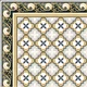 Moroccan Carpet Tile TL 08346 61019 A 1 ft x 1 ft Ceramic Matte Finish - 10 mm | Suitable For Living Room, Kitchen, Dining Area | Please Expect a Slight Variation of Pattern | Image 01