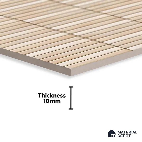 Subway Tile TL 08348 Kitkate 220 1 ft x 1 ft Ceramic Matte Finish - 10 mm | Please Expect a Slight Variation of Pattern