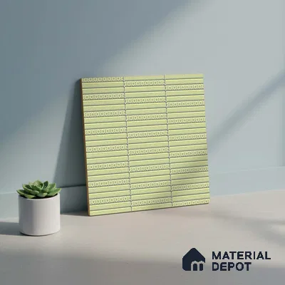 Subway Tile TL 08350 Kitkate 215 1 ft x 1 ft Ceramic Matte Finish - 10 mm | Please Expect a Slight Variation of Pattern