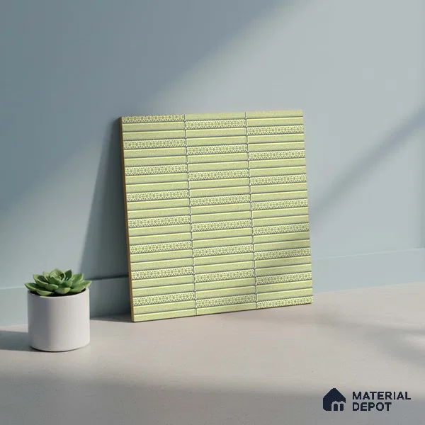 Subway Tile TL 08350 Kitkate 215 1 ft x 1 ft Ceramic Matte Finish - 10 mm | Please Expect a Slight Variation of Pattern