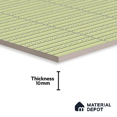Subway Tile TL 08350 Kitkate 215 1 ft x 1 ft Ceramic Matte Finish - 10 mm | Please Expect a Slight Variation of Pattern