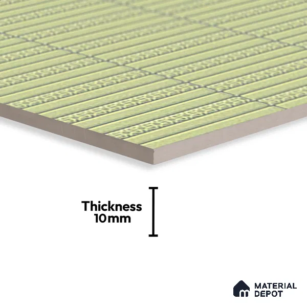 Subway Tile TL 08350 Kitkate 215 1 ft x 1 ft Ceramic Matte Finish - 10 mm | Please Expect a Slight Variation of Pattern