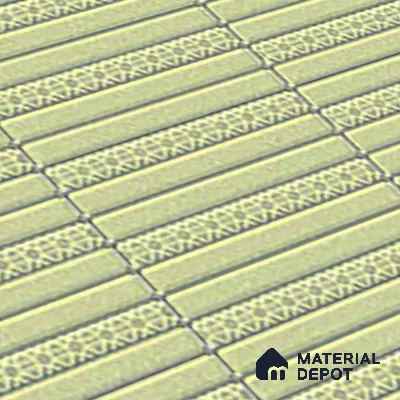 Subway Tile TL 08350 Kitkate 215 1 ft x 1 ft Ceramic Matte Finish - 10 mm | Please Expect a Slight Variation of Pattern