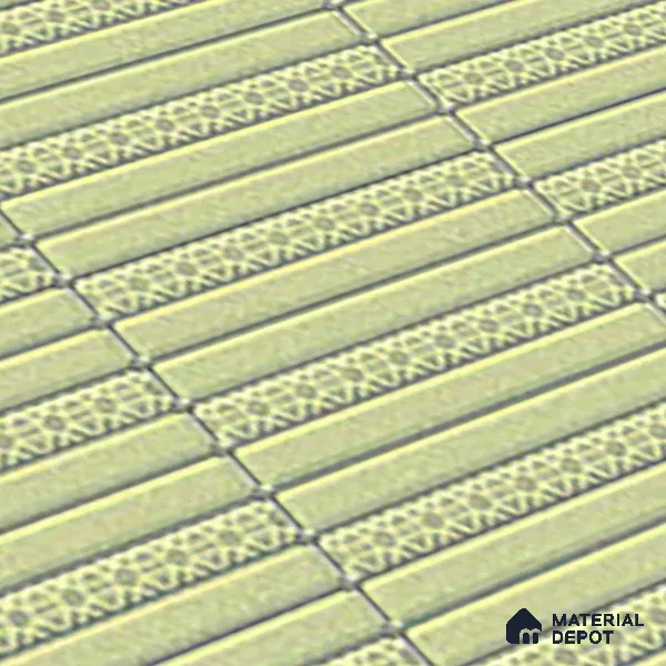 Subway Tile TL 08350 Kitkate 215 1 ft x 1 ft Ceramic Matte Finish - 10 mm | Please Expect a Slight Variation of Pattern