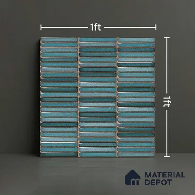 Subway Tile TL 08347 Kitkate 219 1 ft x 1 ft Ceramic Matte Finish - 10 mm | Please Expect a Slight Variation of Pattern