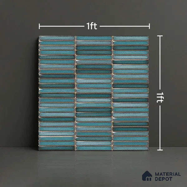 Subway Tile TL 08347 Kitkate 219 1 ft x 1 ft Ceramic Matte Finish - 10 mm | Please Expect a Slight Variation of Pattern