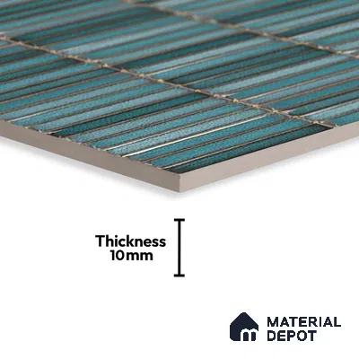 Subway Tile TL 08347 Kitkate 219 1 ft x 1 ft Ceramic Matte Finish - 10 mm | Please Expect a Slight Variation of Pattern