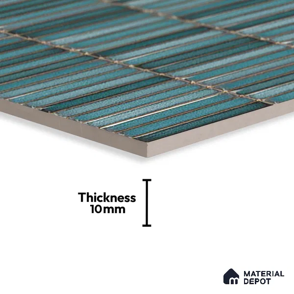 Subway Tile TL 08347 Kitkate 219 1 ft x 1 ft Ceramic Matte Finish - 10 mm | Please Expect a Slight Variation of Pattern