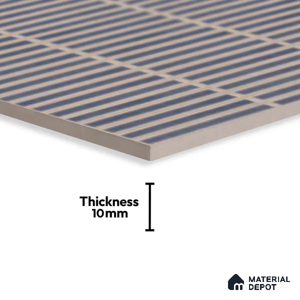 Faux Subway Look Wall Tile TL 08140 B Sitagon Blue 1 ft x 1 ft Ceramic Matte Finish - 10 mm | Please Expect a Slight Variation of Pattern
