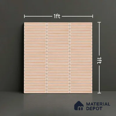 Faux Subway Look Wall Tile TL 08140 C Sitagon Crema 1 ft x 1 ft Ceramic Matte Finish - 10 mm | Please Expect a Slight Variation of Pattern