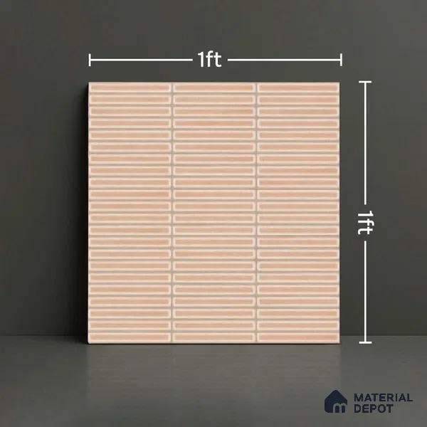 Faux Subway Look Wall Tile TL 08140 C Sitagon Crema 1 ft x 1 ft Ceramic Matte Finish - 10 mm | Please Expect a Slight Variation of Pattern