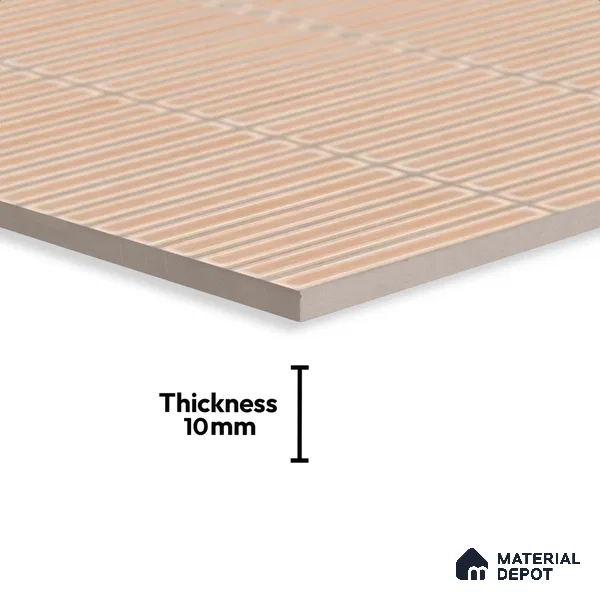 Faux Subway Look Wall Tile TL 08140 C Sitagon Crema 1 ft x 1 ft Ceramic Matte Finish - 10 mm | Please Expect a Slight Variation of Pattern