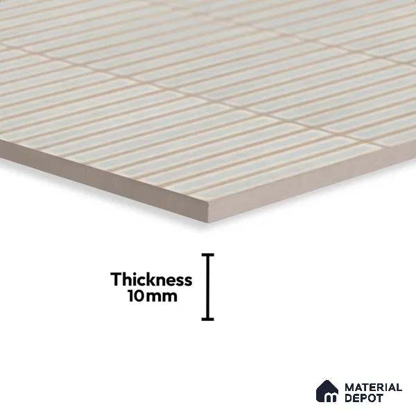 Faux Subway Look Wall Tile TL 08140 D Sitagon Mint 1 ft x 1 ft Ceramic Matte Finish - 10 mm | Please Expect a Slight Variation of Pattern