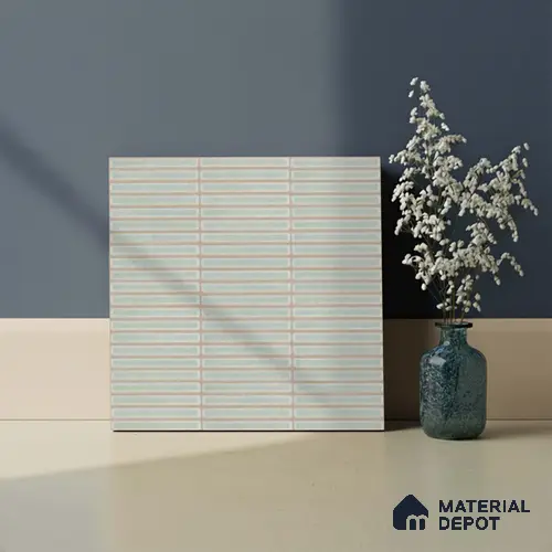 Faux Subway Look Wall Tile TL 08140 E Sitagon Olive 1 ft x 1 ft Ceramic Matte Finish - 10 mm | Please Expect a Slight Variation of Pattern