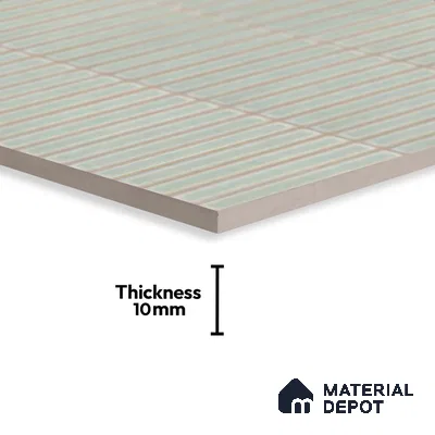 Faux Subway Look Wall Tile TL 08140 E Sitagon Olive 1 ft x 1 ft Ceramic Matte Finish - 10 mm | Please Expect a Slight Variation of Pattern
