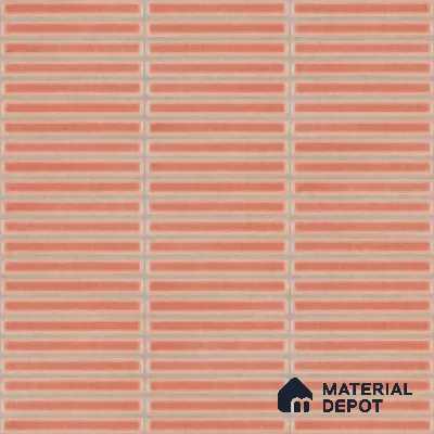 Faux Subway Look Wall Tile TL 08140 F Sitagon Red 1 ft x 1 ft Ceramic Matte Finish - 10 mm | Please Expect a Slight Variation of Pattern