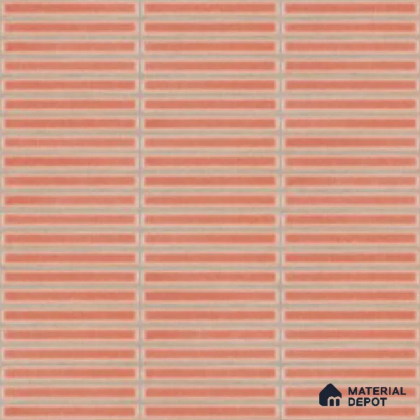 Faux Subway Look Wall Tile TL 08140 F Sitagon Red 1 ft x 1 ft Ceramic Matte Finish - 10 mm | Please Expect a Slight Variation of Pattern