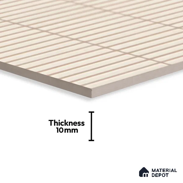 Faux Subway Look Wall Tile TL 08140 Sitagon Beige 1 ft x 1 ft Ceramic Matte Finish - 10 mm | Please Expect a Slight Variation of Pattern