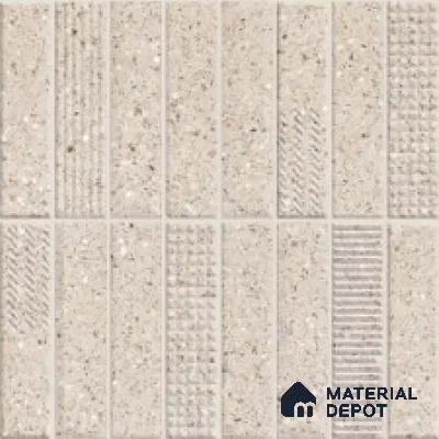 Faux Subway Look Wall Tile TL 08138 D G Zilong Crema Hl 1 ft x 1 ft Ceramic Matte Finish - 10 mm | Please Expect a Slight Variation of Pattern