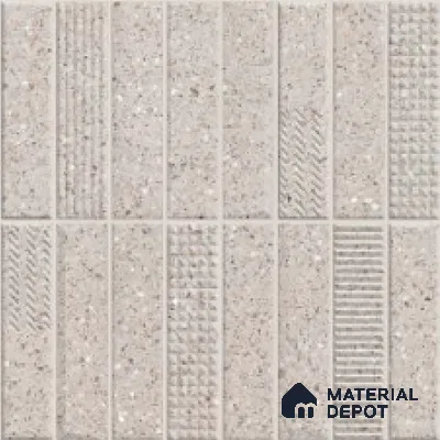Faux Subway Look Wall Tile TL 08138 E G Zilong Grey Hl 1 ft x 1 ft Ceramic Matte Finish - 10 mm | Please Expect a Slight Variation of Pattern