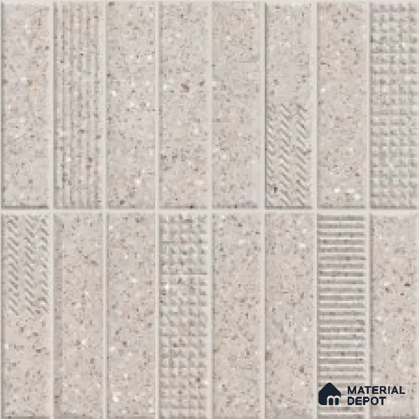 Faux Subway Look Wall Tile TL 08138 E G Zilong Grey Hl 1 ft x 1 ft Ceramic Matte Finish - 10 mm | Please Expect a Slight Variation of Pattern