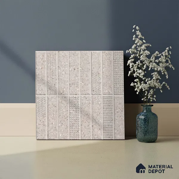 Faux Subway Look Wall Tile TL 08138 E G Zilong Grey Hl 1 ft x 1 ft Ceramic Matte Finish - 10 mm | Please Expect a Slight Variation of Pattern