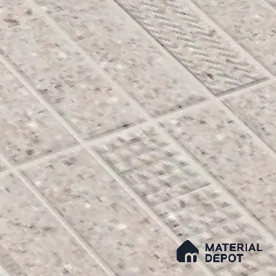 Faux Subway Look Wall Tile TL 08138 E G Zilong Grey Hl 1 ft x 1 ft Ceramic Matte Finish - 10 mm | Please Expect a Slight Variation of Pattern