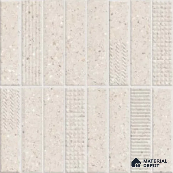 Faux Subway Look Wall Tile TL 08138 G Zilong Beige Hl 1 ft x 1 ft Ceramic Matte Finish - 10 mm | Please Expect a Slight Variation of Pattern
