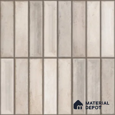 Faux Subway Look Wall Tile TL 08137 B G Arcos Grey 1 ft x 1 ft Ceramic Matte Finish - 10 mm | Please Expect a Slight Variation of Pattern