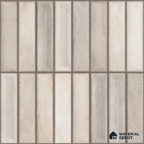 Faux Subway Look Wall Tile TL 08137 B G Arcos Grey 1 ft x 1 ft Ceramic Matte Finish - 10 mm | Please Expect a Slight Variation of Pattern